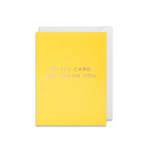 Small card, big thank you